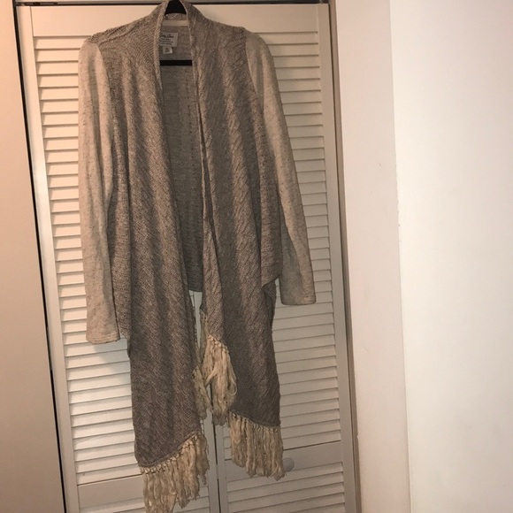 🔥Lucky brand Lotus tassel cardigan🔥🔥🔥🔥 - Picture 3 of 5